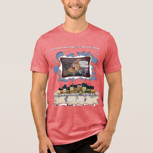 Minstrel Cramps | Literal Wordplay Humor Tri-Blend Shirt (Vorderseite)