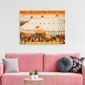 Minstrel's Außenansicht des riesigen Theaters der  Leinwanddruck (Insitu (Wohnzimmer))