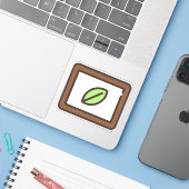 Mint-1 Aufkleber (Laptop mit iPhone)