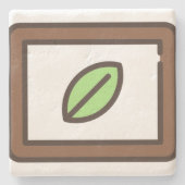 Mint-1 Steinuntersetzer (Vorderseite)