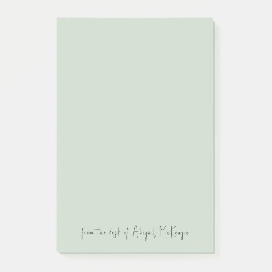 Mint 4x6 vom Schreibtisch des Skripts Post-it Klebezettel (Vorderseite)