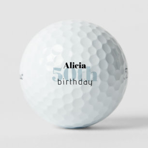 Mint 50. Geburtstag Personalisiert Titleist Pro V1 Golfball