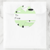 MINT ABSTRAKT GIFT TAG STICKER (Tasche)