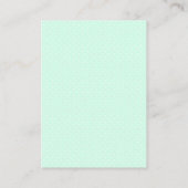 Mint and Coral Floral Baby Shower Book Request Begleitkarte (Rückseite)