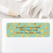 Mint and Gold Glitz Dots (Insitu)