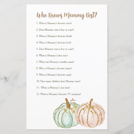 Mint and Peach Pumpkin, die Mommy Best Game kennt (Vorderseite)