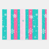 Mint and Pink Christmas Geschenkpapier Set (Vorderseite 2)