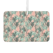 Mint and Pink Forest Pattern Autolufterfrischer (Rückseite)