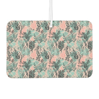 Mint and Pink Forest Pattern Autolufterfrischer