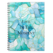 Mint Aqua Pearl Gold Marmor Notizblock (Vorderseite)