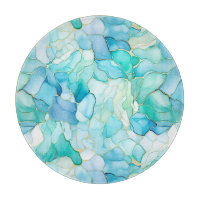 Mint Aqua Pearl Gold Marmor