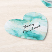 Mint Aqua Pearl Gold Marmor Untersetzer (angewinkelt)