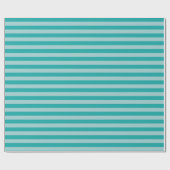 Mint Aqua Striping Geschenkpapier (Flach)