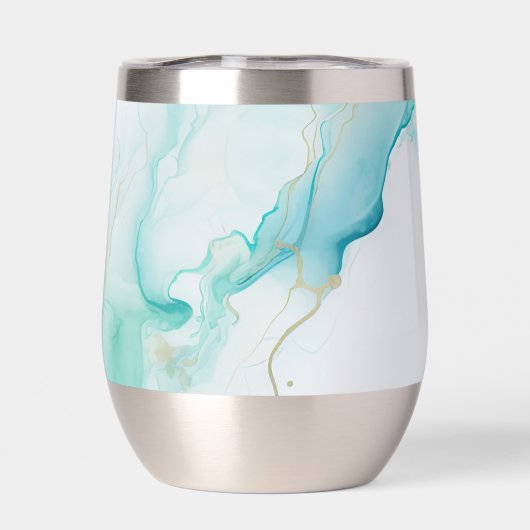 Mint Aqua Tinte Marmor (Rückseite)