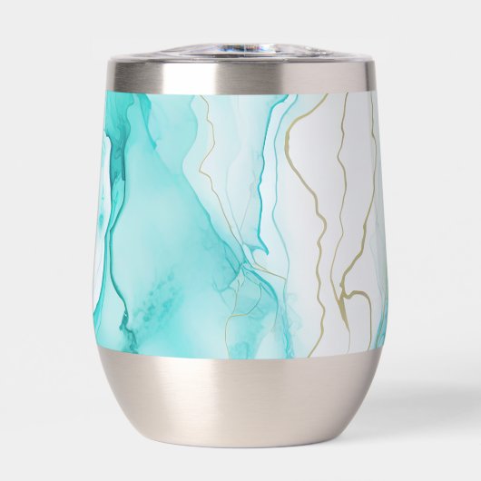 Mint Aqua Tinte Marmor (Vorderseite)