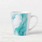 Mint Aqua Tinte Marmor Milchtasse (Rechts)