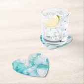 Mint Aqua Tinte Marmor Untersetzer (Vor Ort)