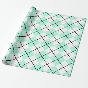 Mint Argyle-Geschenkpapier Geschenkpapier