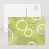 Mint Atomic Abstract Postkarte (Vorne/Hinten)