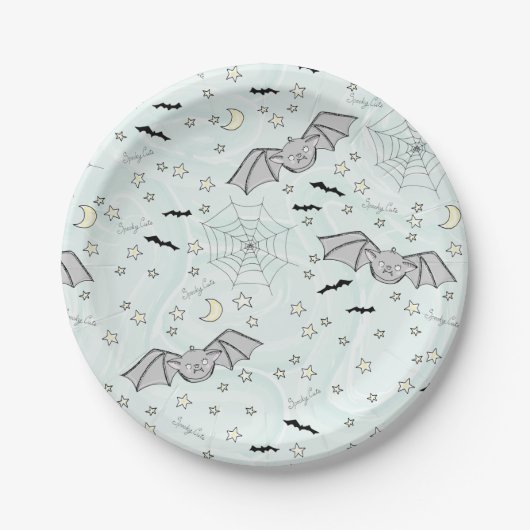 Mint Batty, Stars & Monde Niedlich Pappteller (Vorderseite)