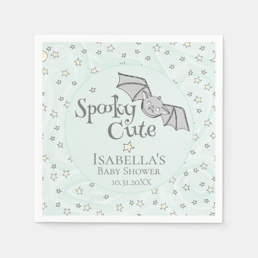 Mint Batty, Stars & Monde Niedlich Serviette (Vorderseite)