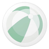 Mint Beach Ball Beach House Türknopf Keramikknauf (Vorderseite)