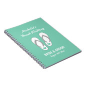 Mint Beach Thema Hochzeitsplaner-Buch Notizblock (Rechte Seite)