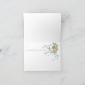 MINT BISQUE DOTS STRIPES Vielen Dank Dankeskarte (Innenseite)