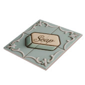 Mint Blue Bar Seife Funny Toilette oder Bad Fliese (Seite)