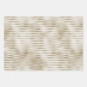 Mint Blue Champagne Gold Streifen Geschenkpapier Set (Vorderseite 2)