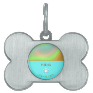 Mint Blue Holographic Tiermarke