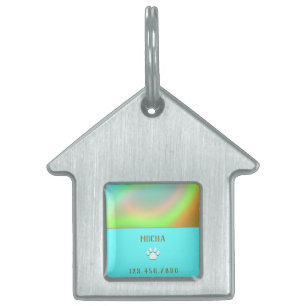 Mint Blue Holographic Tiermarke