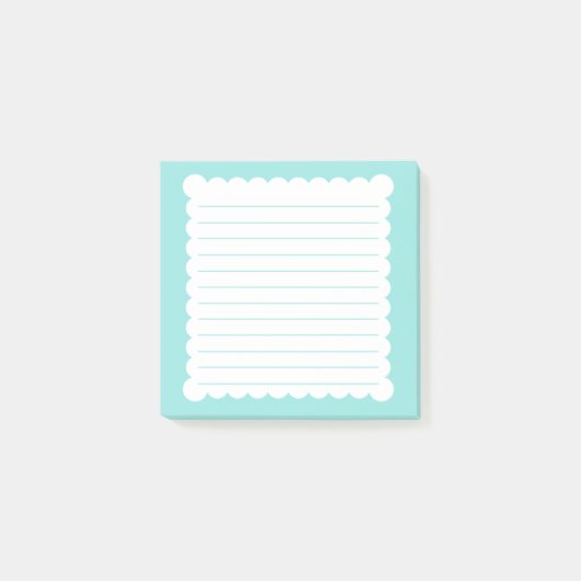 Mint Blue Post-it®-Hinweise Post-it Klebezettel (Vorderseite)