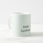 Mint-Bogen-Strohhut-Sonnenschein Kaffeetasse (Vorderseite Links)