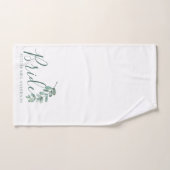 Mint Botanical Elegante Bridge Personalisiert Handtuch (Handtuch)