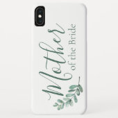 Mint Botanische Elegant Mutter der Braut Case-Mate iPhone Hülle (Rückseite)