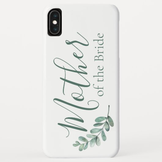 Mint Botanische Elegant Mutter der Braut Case-Mate iPhone Hülle (Rückseite)