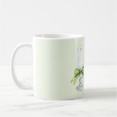 Mint Bow White Candle Shine Bright Kaffeetasse (Links)