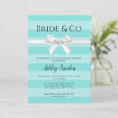 Mint Bride & Co Bridal Dusche Einladung (Stehend Vorderseite)