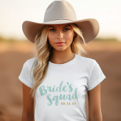 Mint Bride's Squad Personalisiert Brautparty Tanks