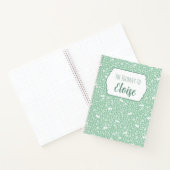 Mint Bunny Floral IVF Fruchtbarkeitsreise Premium Notizblock (Innenseite)