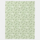Mint Butterflies Garden Fleecedecke (Vorderseite)