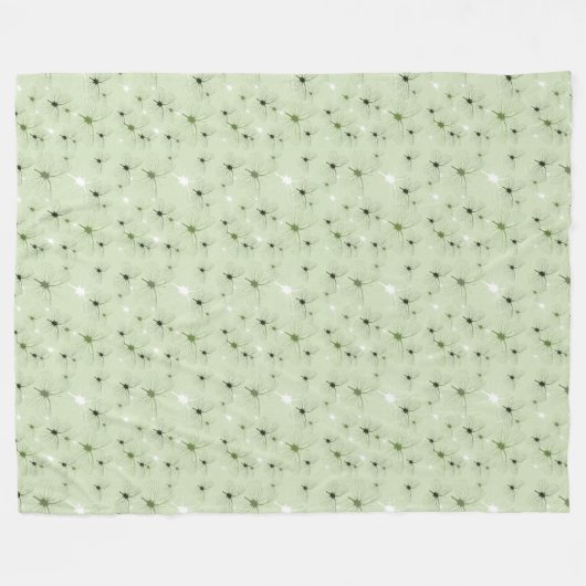 Mint Butterflies Garden Fleecedecke (Vorderseite (Horizontal))