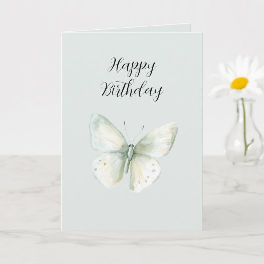 Mint Butterfly Joy Karte (Kleine Pflanze)