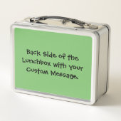 Mint Butterfly Metall Brotdose (Rückseite)