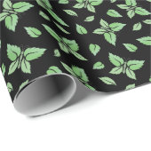 Mint Butterfly Pattern Geschenkpapier (Rolleneckpunkt)