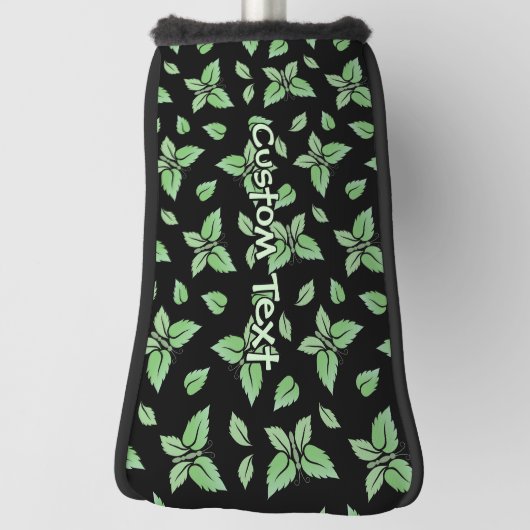 Mint Butterfly Pattern Golf Headcover (Rotieren 90)