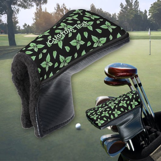 Mint Butterfly Pattern Golf Headcover