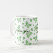 Mint Butterfly Pattern Kaffeetasse (Vorderseite Links)