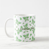Mint Butterfly Pattern Kaffeetasse (Links)